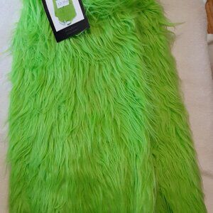 NEW Lime Green Fuzzy Leg Warmers